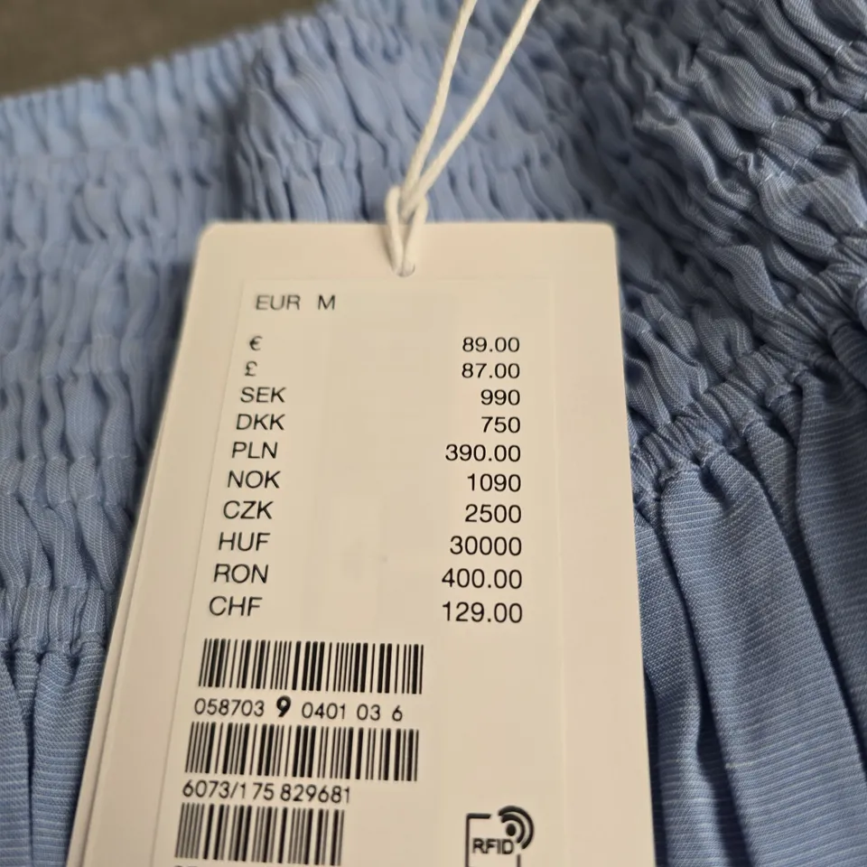 LOS ANGELES ATELIER WOMEN'S LIGHT BLUE SMOCKED SKIRT – EUR M