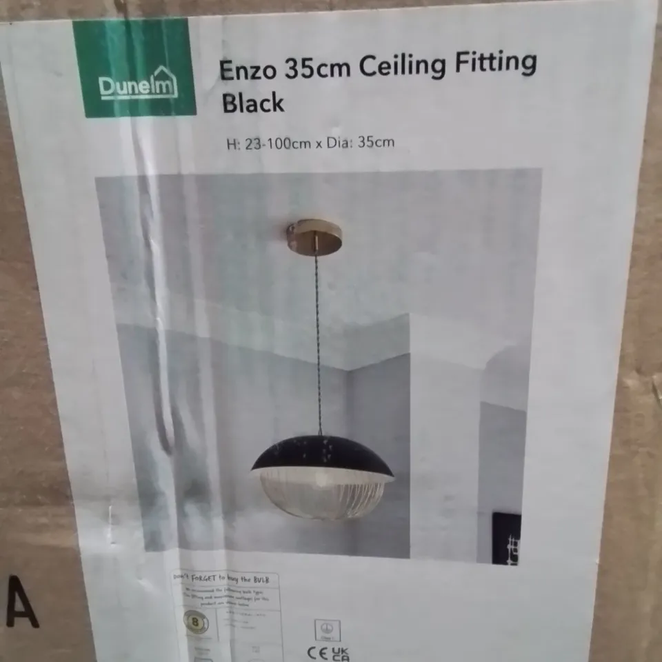 BOXED ENZO 35CM CEILING FITTING