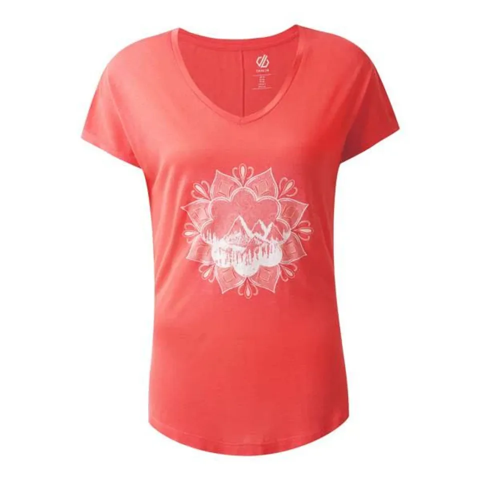 BRAND NEW DARE 2B SERENE T SHIRT PEACH BLOOM UK 16