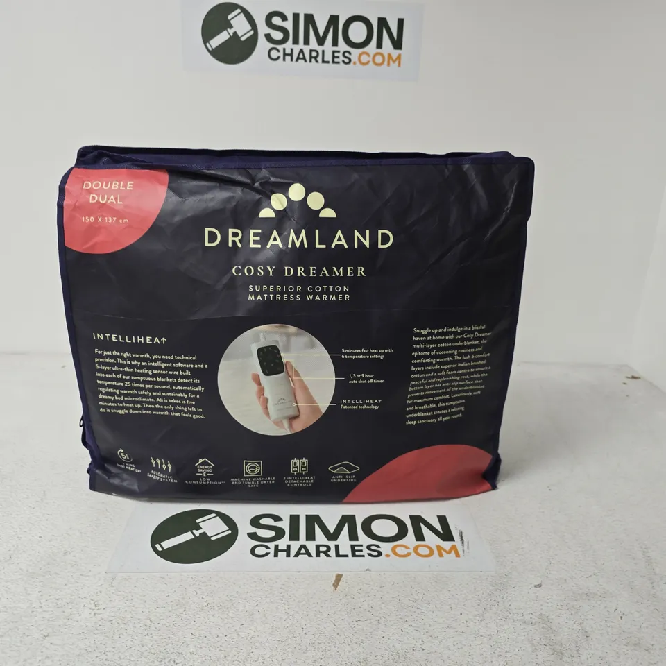 DREAMLAND COSY DREAMER INTELLIHEAT MATTRESS WARMER – DOUBLE (150 X 137 CM)