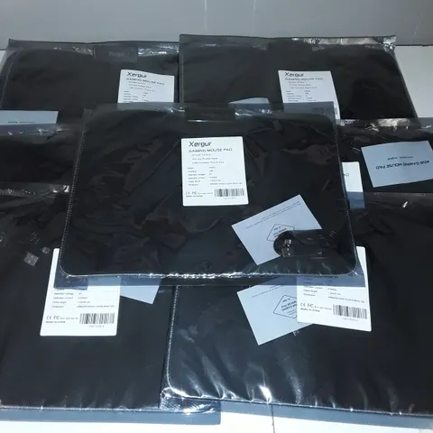 LOT OT 7 XERGUR RGB GAMING MOUSE PADS