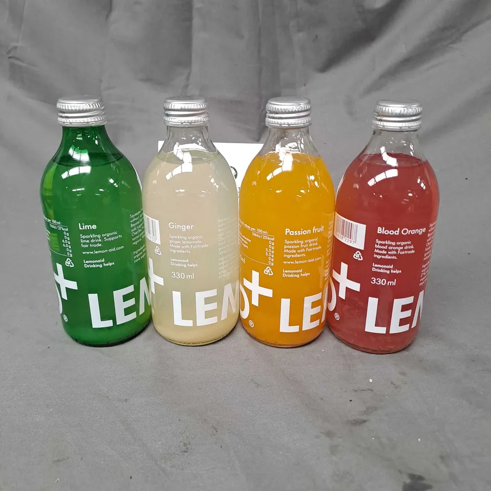 BOX OF 12 LEMONAID DRINKS IN ASSORTED FLAVOURS 330ML