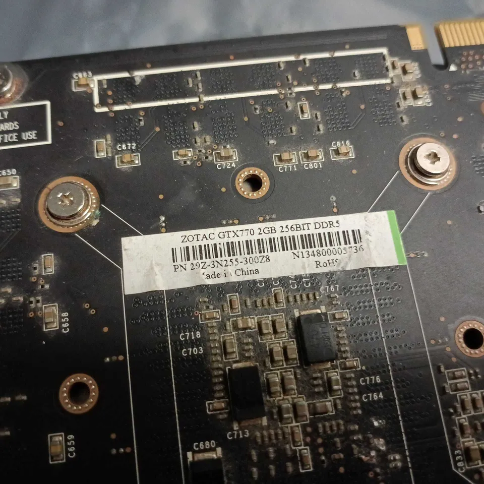 UNBOXED ZOTAC GTX770 2GB PCIE GRAPHICS CARD