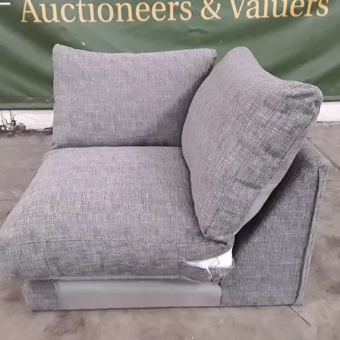 QUALITY DESIGNER SOFA CORNER SECTION - GREY FABRIC