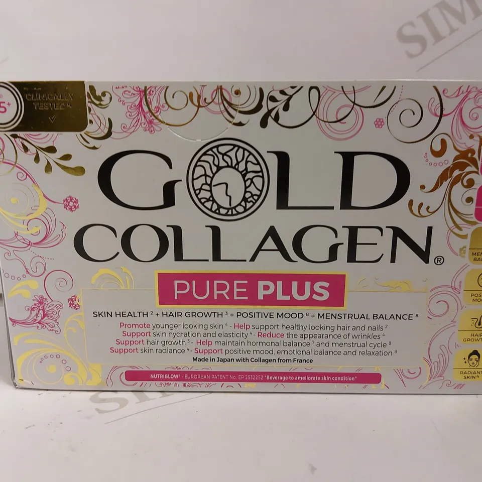 BOXED GOLD COLLAGEN PURE PLUS FOOD SUPPLEMENT - 10X500ML