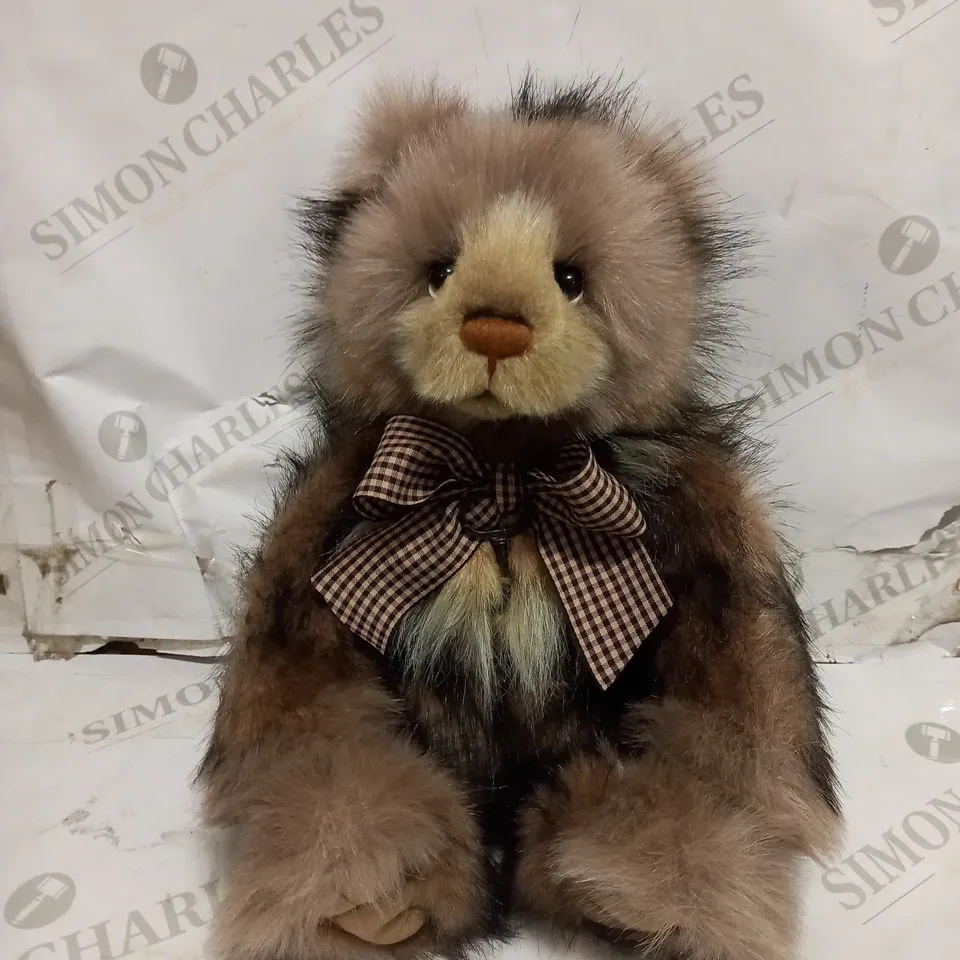 RUSSELL BY CHARLIE BEARS - PLUSH JOINTED TEDDY BEAR