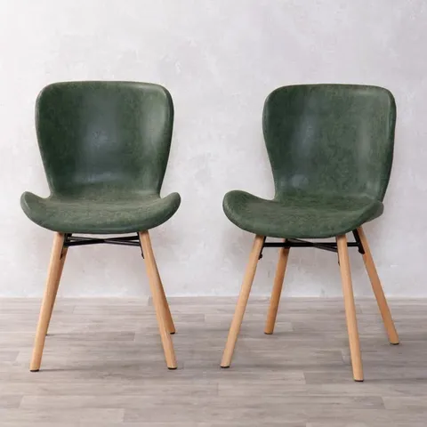 BOXED LILIANNA TAN UPHOLSTERED DINING CHAIRS SET OF 2 (1 BOX)