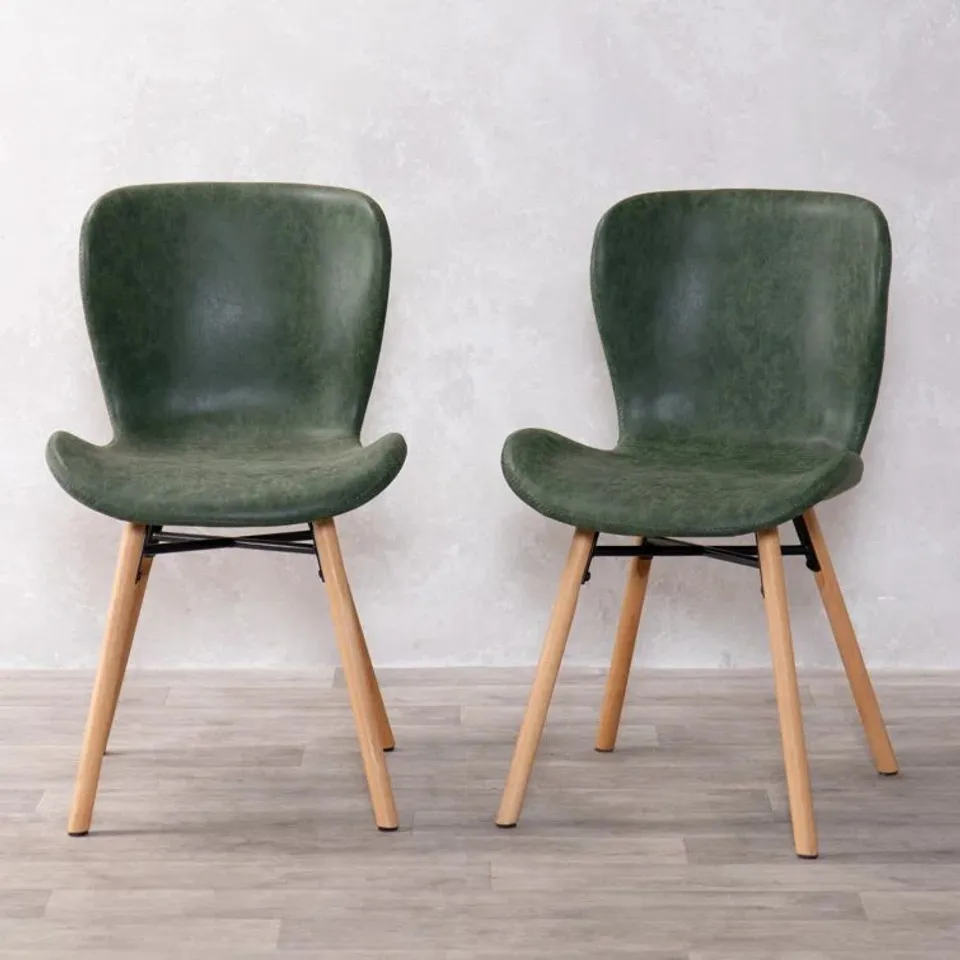 BOXED LILIANNA TAN UPHOLSTERED DINING CHAIRS SET OF 2 (1 BOX)