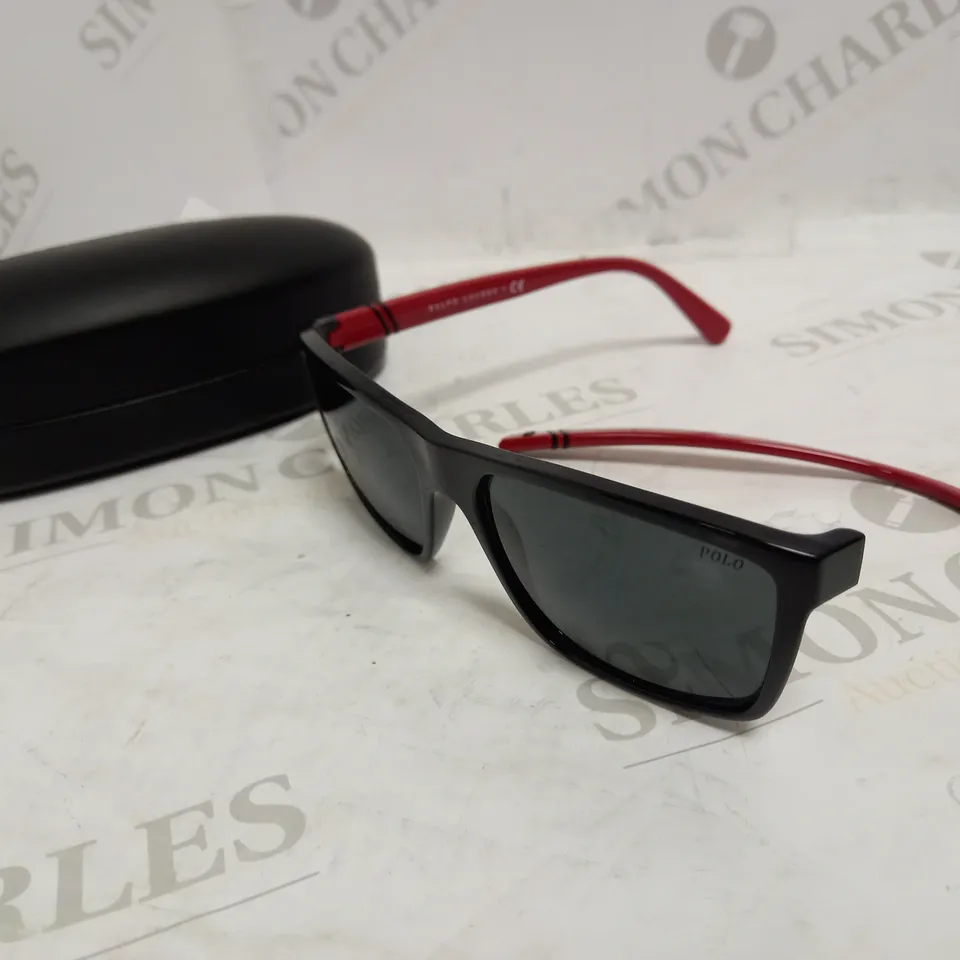 RALPH LAUREN POLO BLACK METAL SUNGLASSES RRP £128