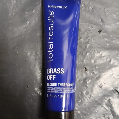 6 X MATRIX TOTAL RESULTS BRASS OFF BLONDE THREESOME CREAM (150ML) - COLLECTION ONLY	