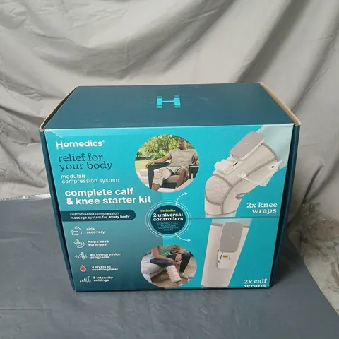 HOMEDICS RELIEF FOR YOUR BODY MODULAR COMPRESSION SYSTEM – COMPLETE CALF & KNEE STARTER KIT