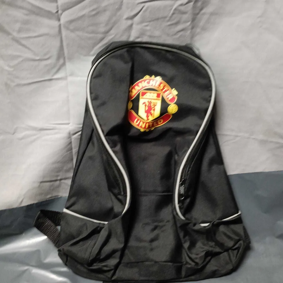 MANCHESTER UNITED BACKPACK WITH CREST – BLACK