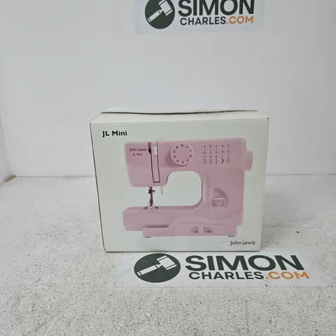 JOHN LEWIS JL MINI SEWING MACHINE – PINK, BOXED