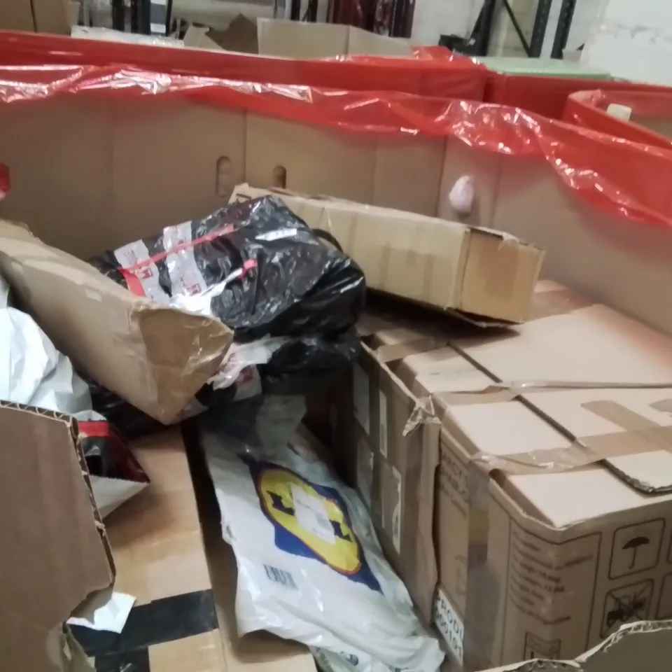 PALLET OF ASSORTED HOUSEHOLD GOODS AND PRODUCTS TO INCLUDE;TRAMPOLINE,IMPULSE SEALER,CUSHION