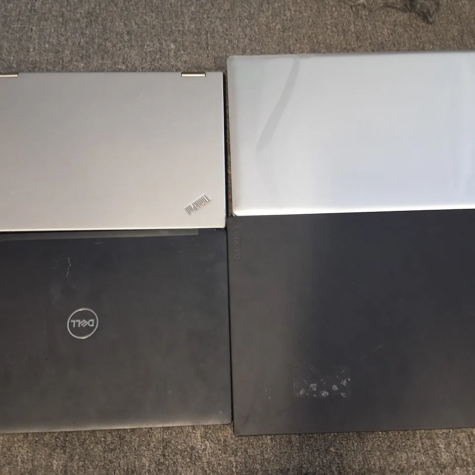 LOT OF 4 ASSORTED LAPTOPS TO INCLUDE DELL LATITUDE 7290 AND LENOVO THINKPAF I5