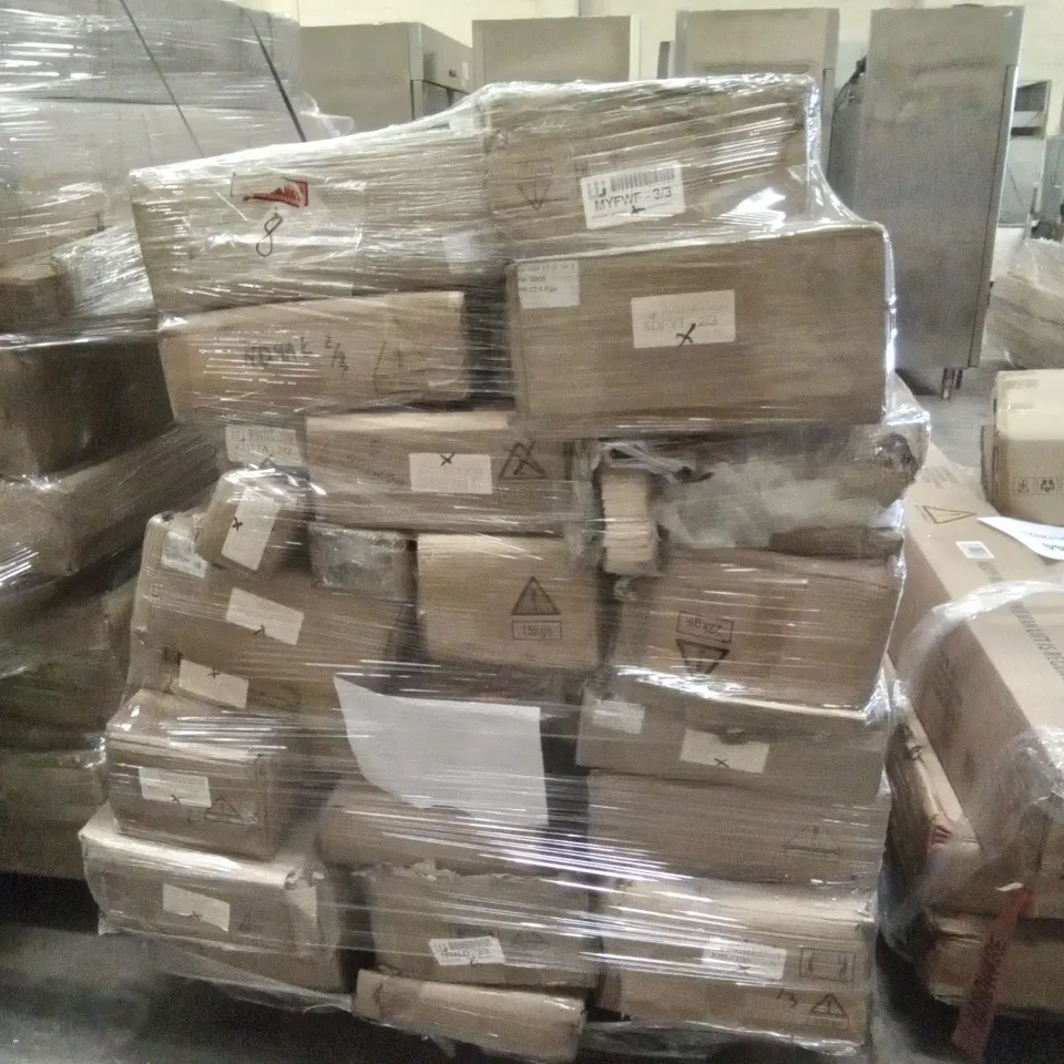 PALLET OF ASSORTED FLAT PACK FURNITURE PARTS