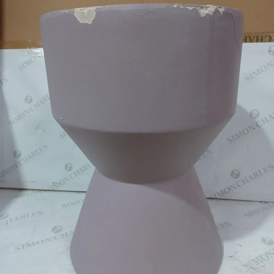 POT STOOL CREME BROWN