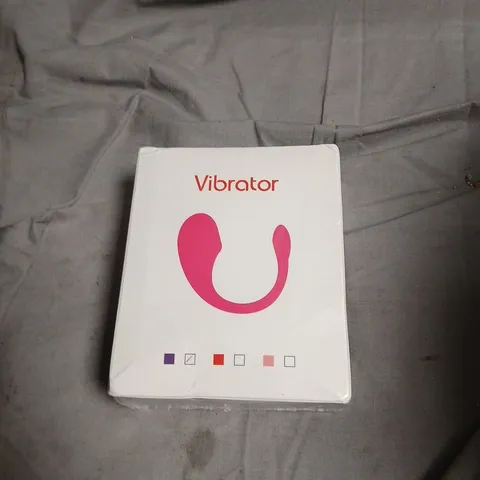 VIBRATOR – BOXED, WHITE BOX WITH PINK U-SHAPED GRAPHIC