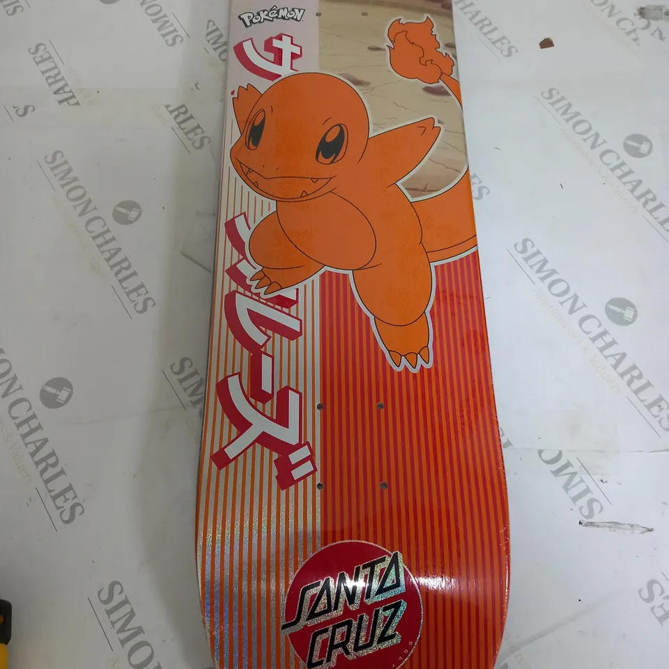 SANTA CRUZ POKEMON BLING BAG SKATEBOARD (CHARMANDER HOLO FOIL)