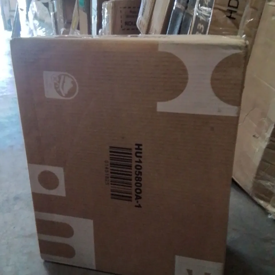 BOXED BEDSIDE TABLE WITH RATTAN DRAWER