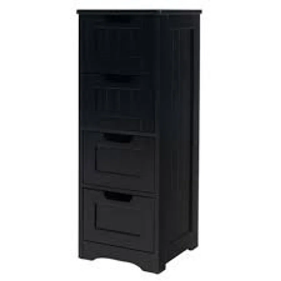 BOXED FLOOR STORAGE CABINET FREESTANDING BATHROOM CABINET WITH 4 DRAWERS