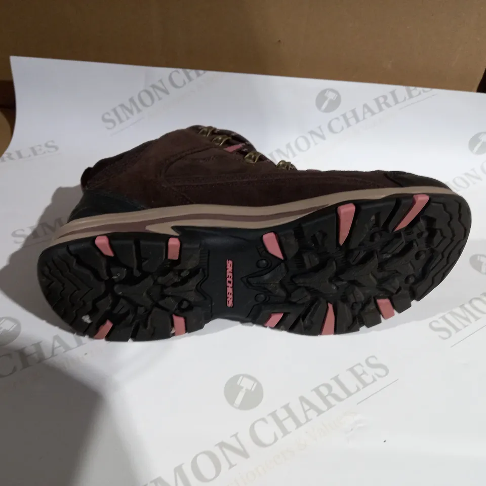 HIKING/WALKING BOOTS BY SKECHERS - BROWN & PINK - UK 6