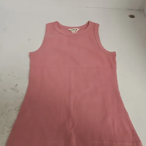 BODEN PINK RIBBED SLEEVELESS KNIT TOP, UK 10