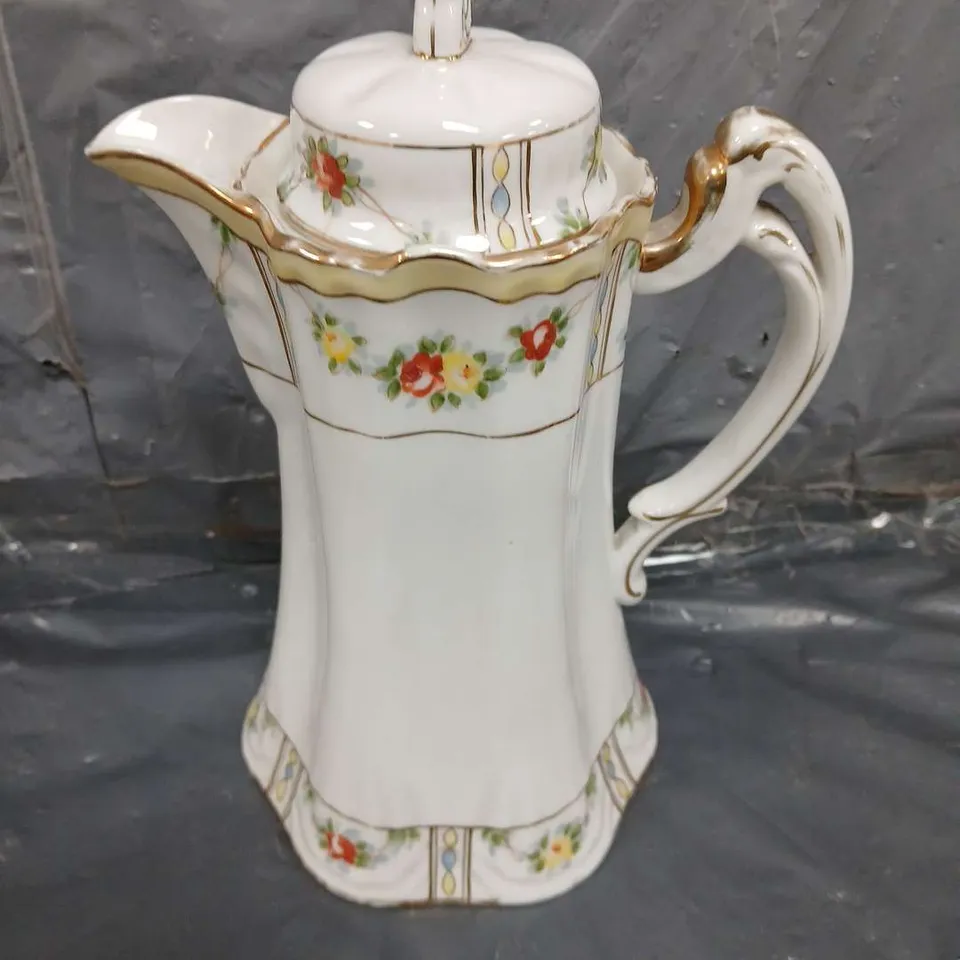 NIPPON HAND PAINTED TEA POT - COLLECTION ONLY