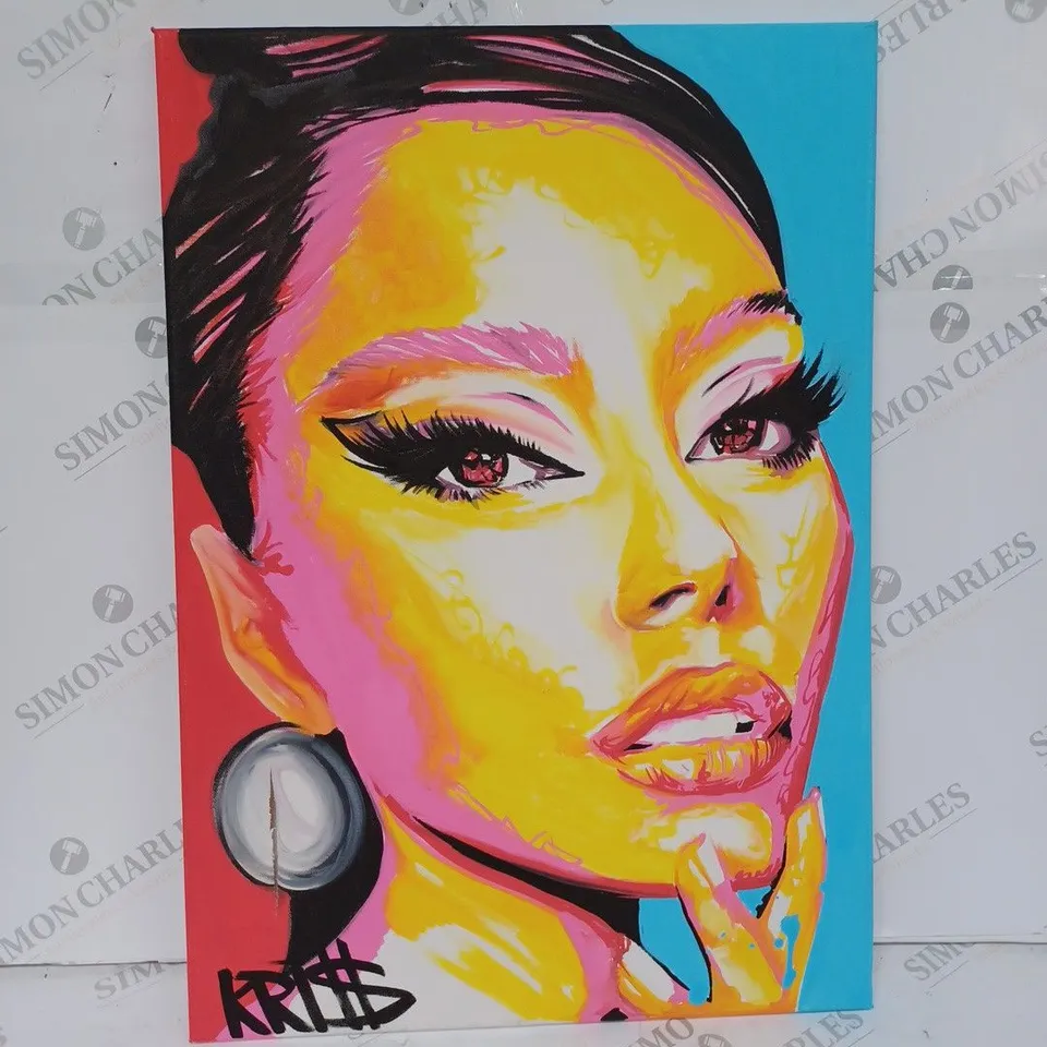 ORIGINAL PORTRAIT ON CANVAS 60X42CM