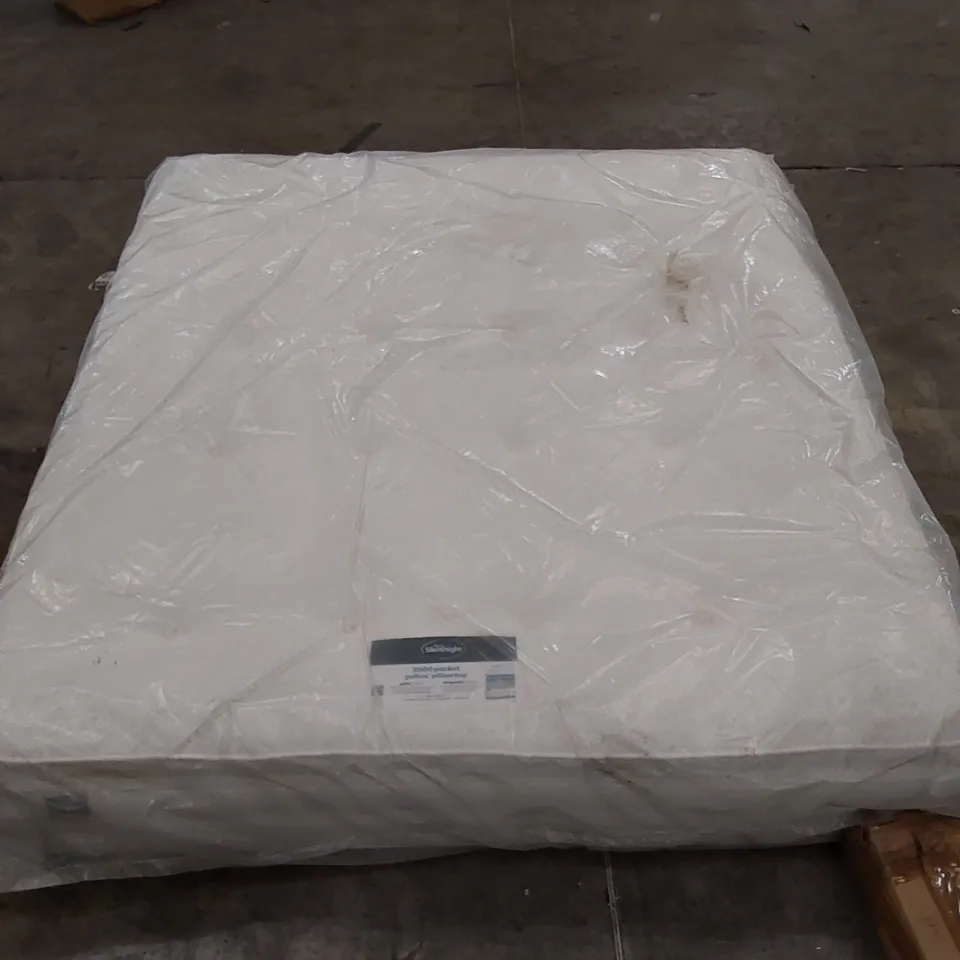 BAGGED SILENTNIGHT 180CM SUPER KING SIZED 2000 POCKET GELTEX PILLOWTOP MATTRESS