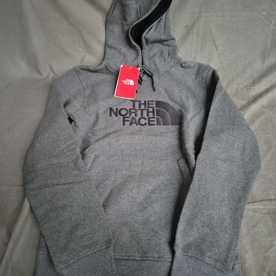 THE NORTH FACE DREW PEAK PULLOVER HOODIE – CHARCOAL GREY – SMALL (MEN'S)