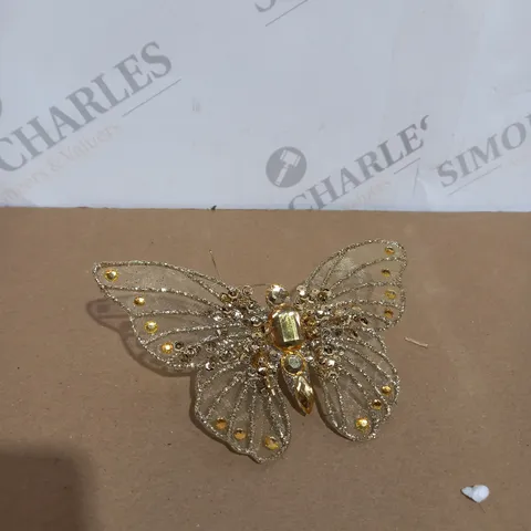 BOX OF 6 GOLDEN BUTTERFLY CLIPS