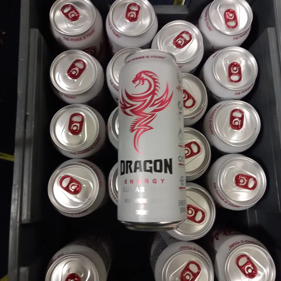 LOT OF APPROX 20 DRAGON ENERGY DRINKS 500ML PER CAN