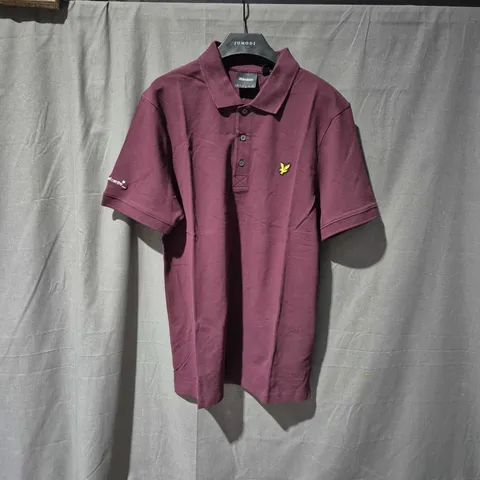 LYLE & SCOTT BURGUNDY POLO SHIRT – MEN'S L