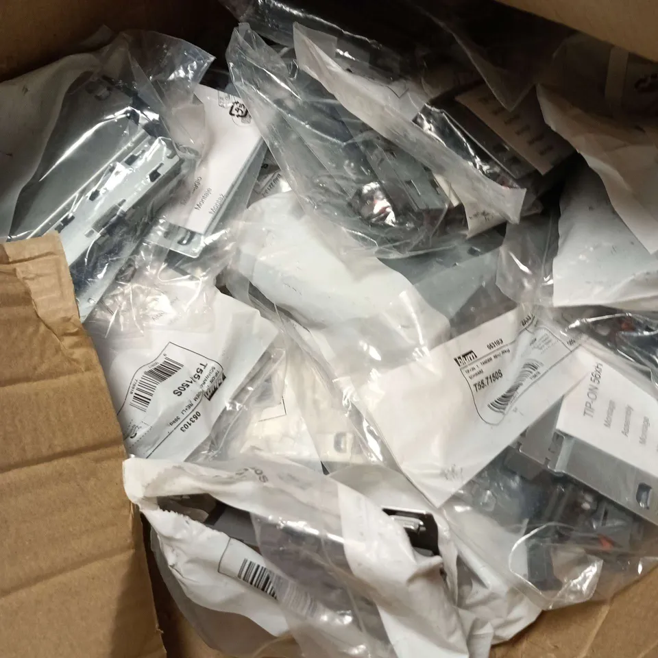 BOX OF APPROXIMATELY 12 DRAWER BRACKETS 