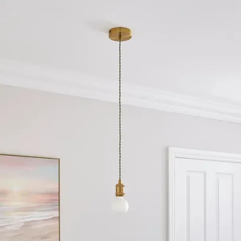 BOXED CHARLIE INDUSTRIAL ADJUSTABLE PENDANT FLEX CEILING LIGHT CABLE