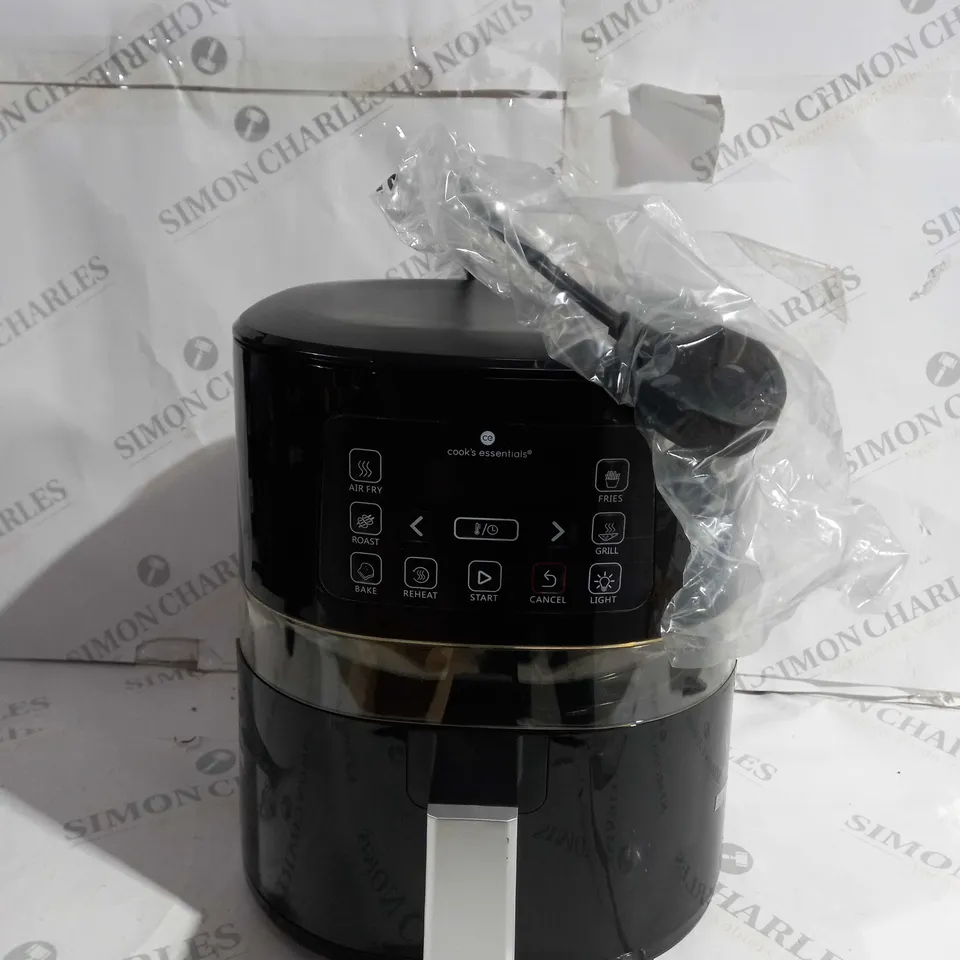 BOXED COOK'S ESSENTIALS 4L AIR FRYER IN BLACK