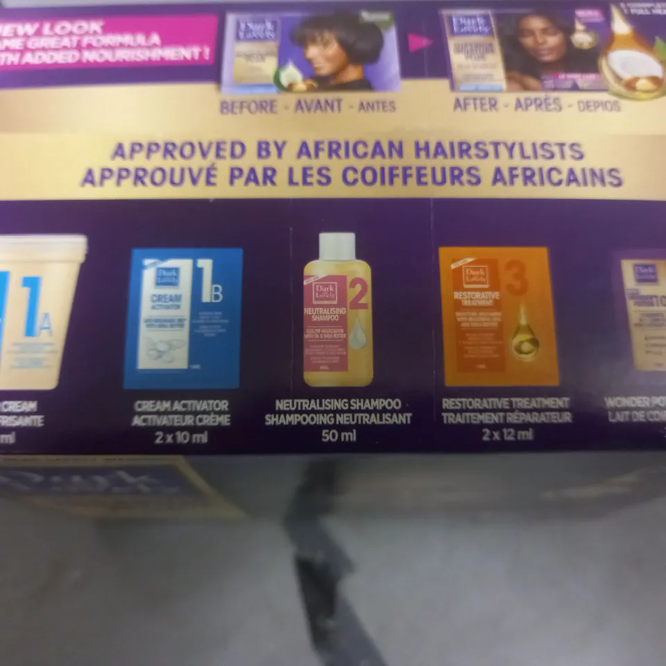 LOT OF 3 DARK & LOVELY SUPERIOR MOISTURE PLUS NO LYE RELAXER KITS