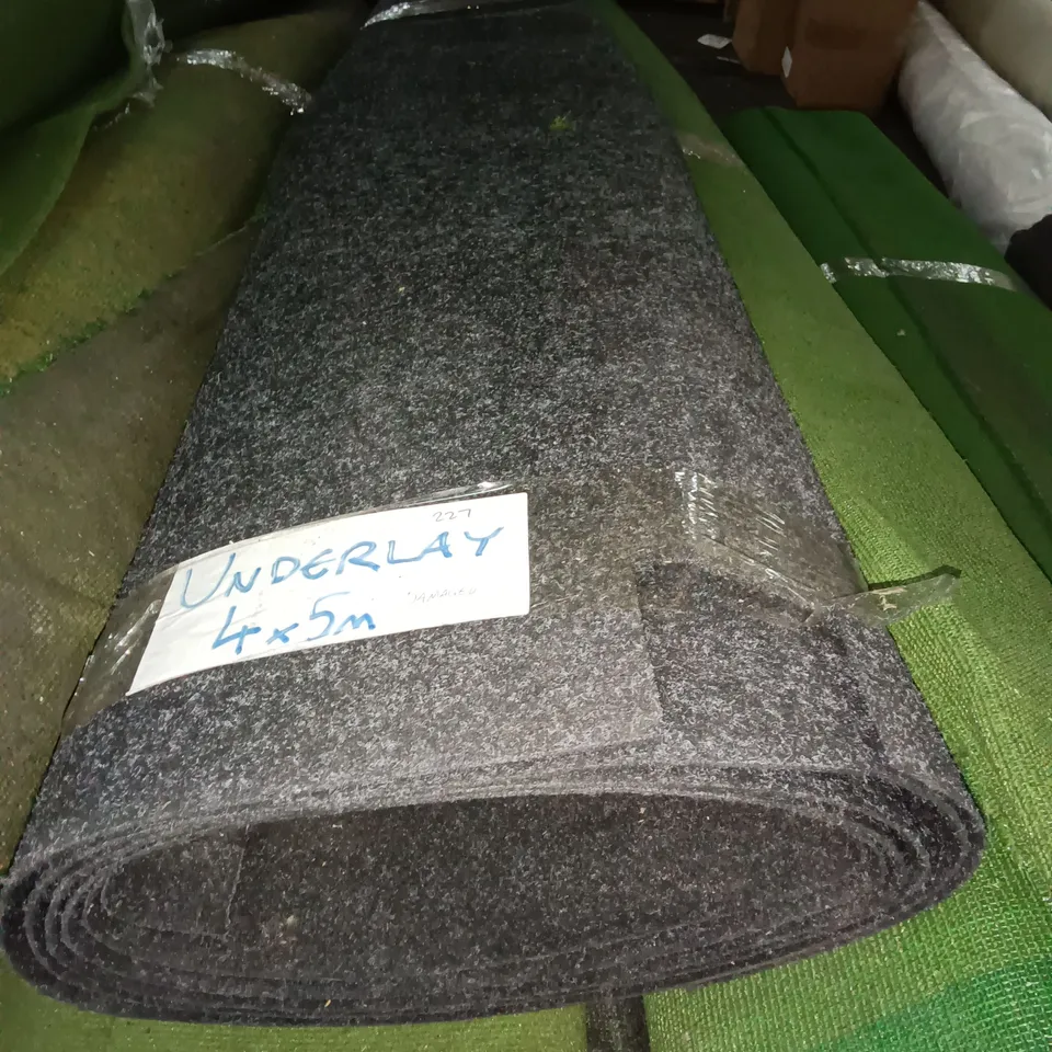 ROLL OF GREY UNDERLAY - 4 X 5M