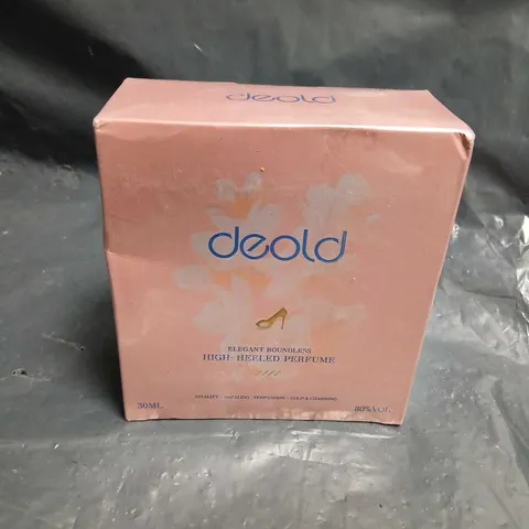 BOXED AND SEALED DEOLD ELEGANT BOUNDLESS HIGH HEELED PERFUME 30ML