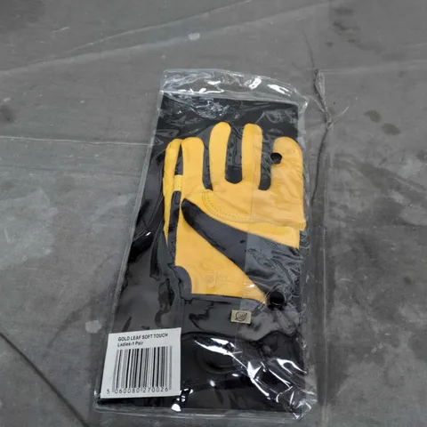 RHS GOLD LEAF SOFT TOUCH GARDENING GLOVES β LADIES, 1 PAIR