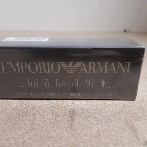BOXED AND SEALED EMPORIO ARMANI HE EAU DE TOILETTE 50ML