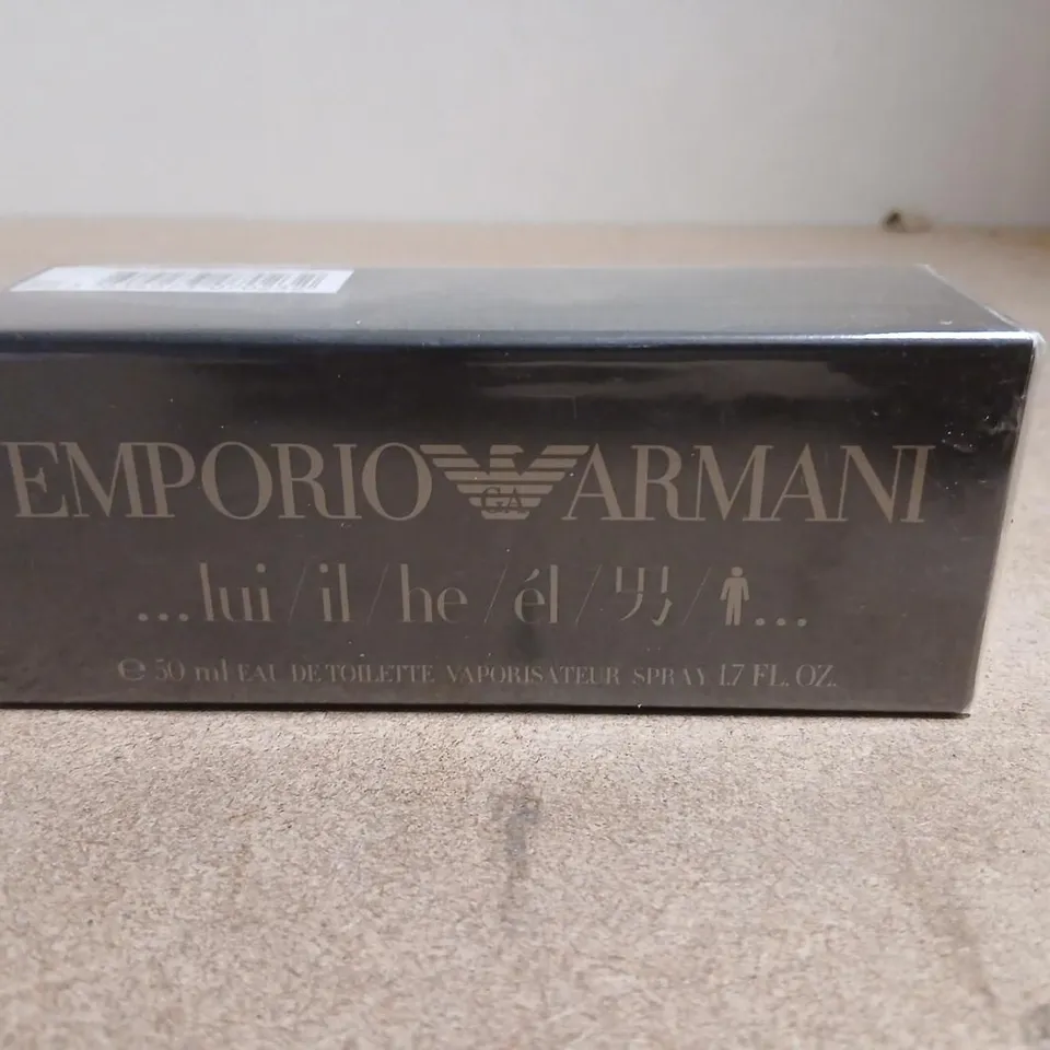 BOXED AND SEALED EMPORIO ARMANI HE EAU DE TOILETTE 50ML