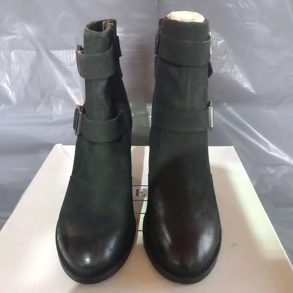 BOXED STEVE MADDEN BLACK ANKLE BOOTS SIZE 3