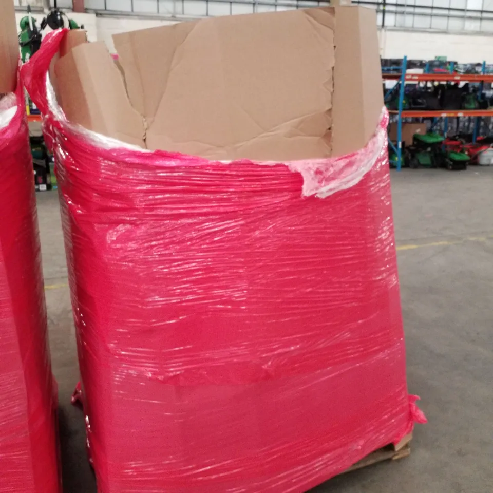 PALLET OF ASSORTED PRODUCTS INCLUDING  OFFICE CHAIR, SIDE TABLE, LAMINATE FLOOR CUTTER, TOILET SAFETY RAIL