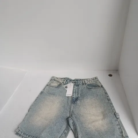 FADEDSTORE CARPENTER DENIM SHORTS β WASHED BLUE, SIZE S
