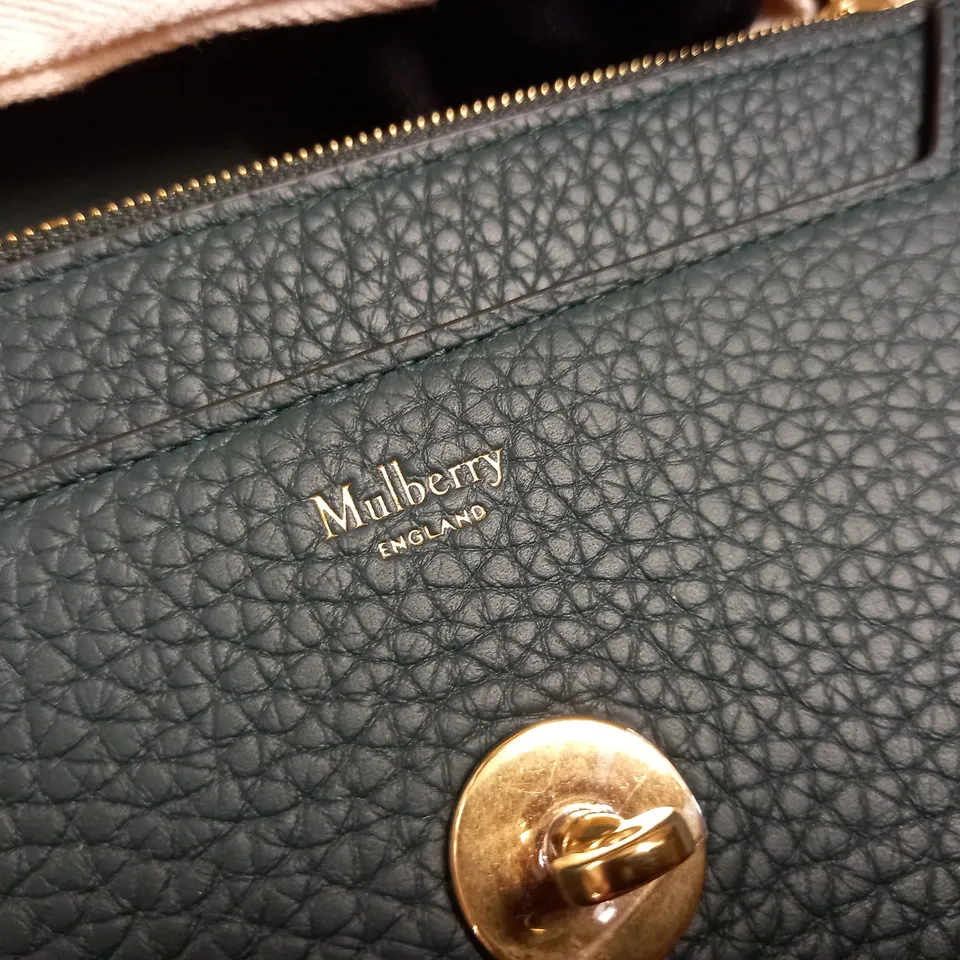 MULBERRY GREEN LEATHER BAG