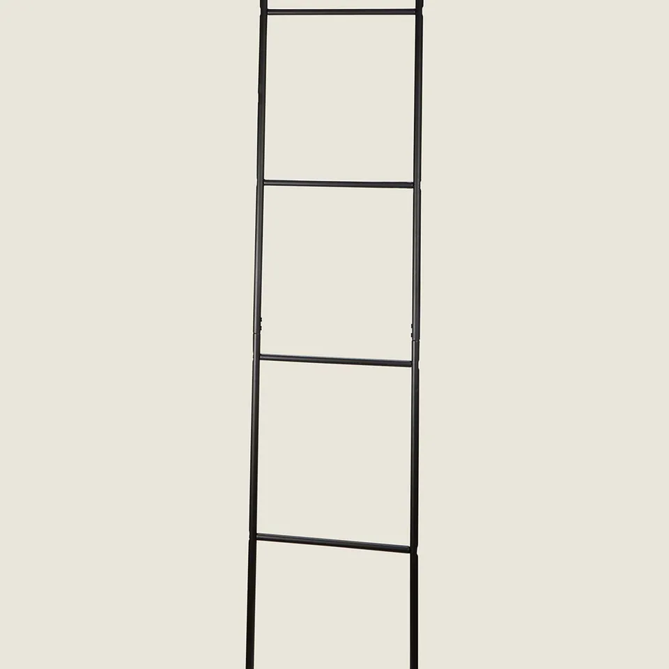 BLACK DECORATIVE METAL LADDER - COLLECTION ONLY