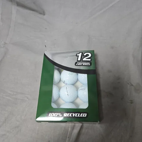 GOLF BALLS β 12 PREMIUM LAKE BALLS, 100% RECYCLED