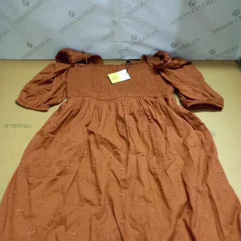 NOBODYS CHILD ELSE EMBROIDERED MIDI DRESS SIZE 14